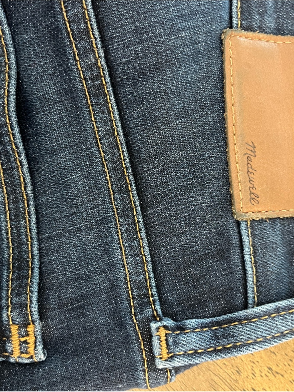 Madewell Womens Dark Blue Skinny Jeans 10” High Rise Skinny Denim Pants  Sz 26P - Picture 6 of 6